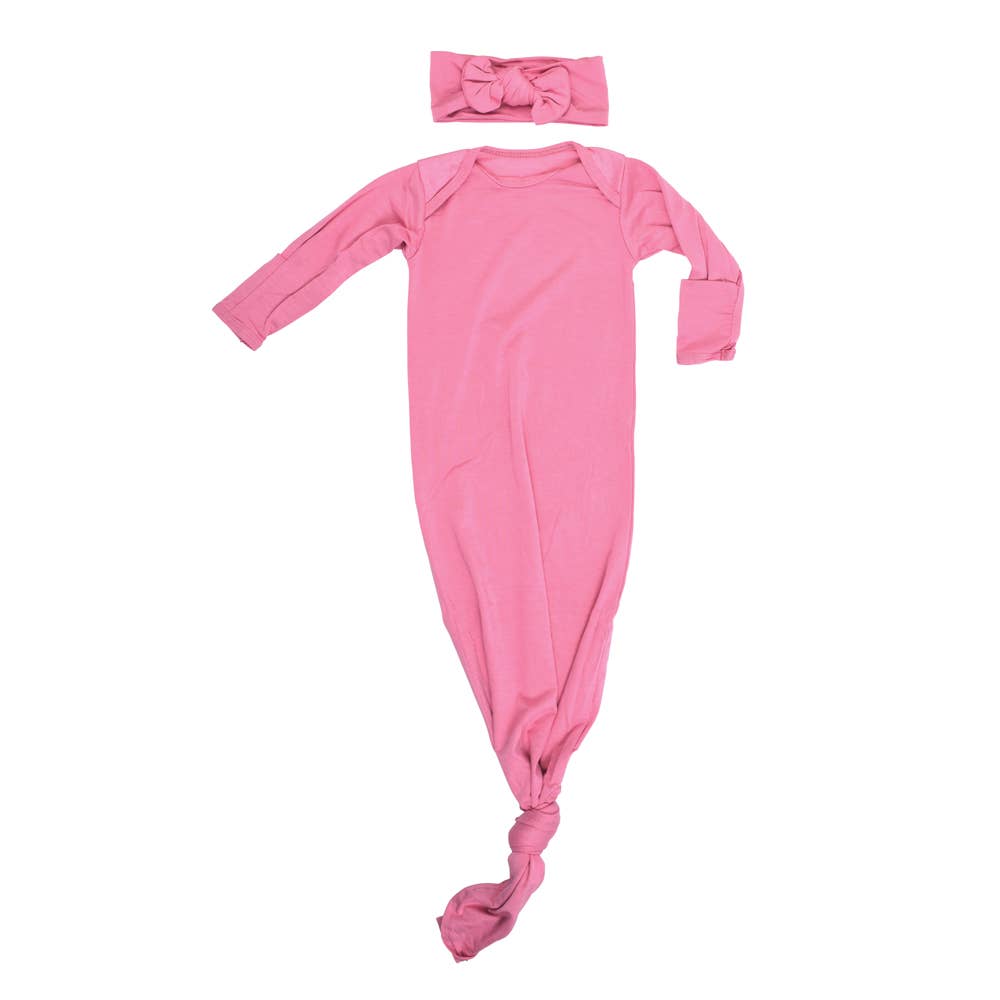 Knotted Gown with Hat or Bow Set