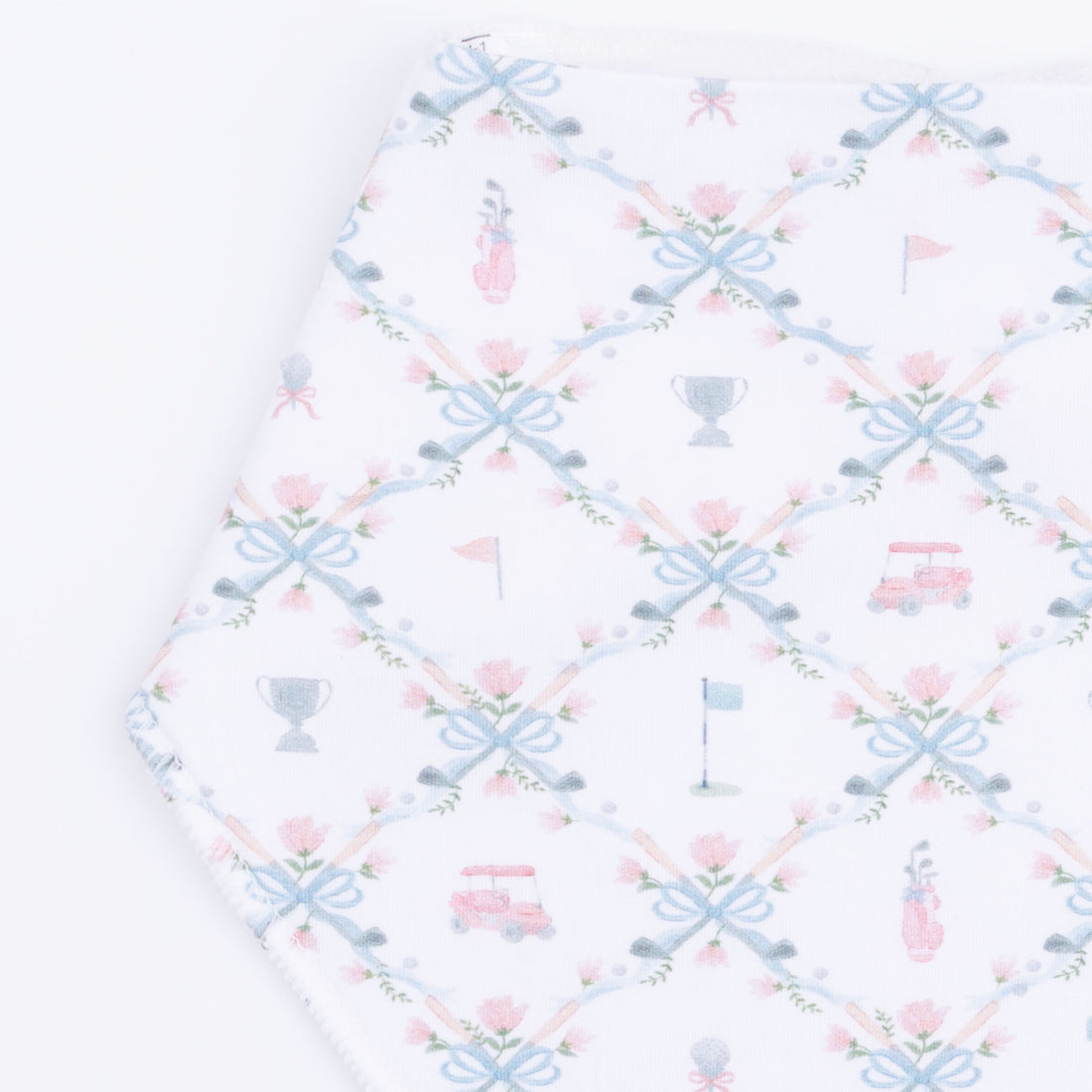 Bandana Bibs - Golf Trellis - Pink