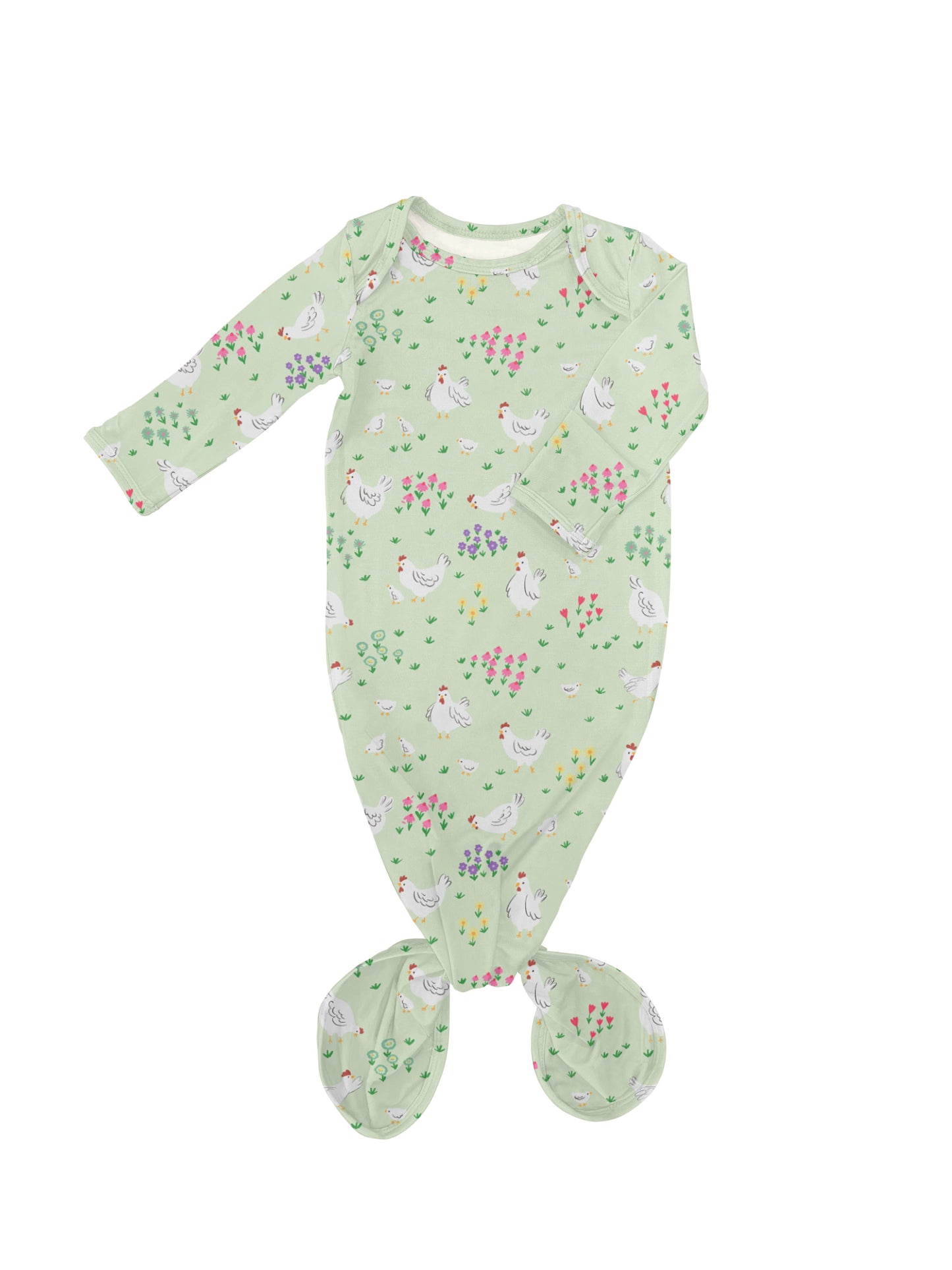Spring Chickens Knotted Gown