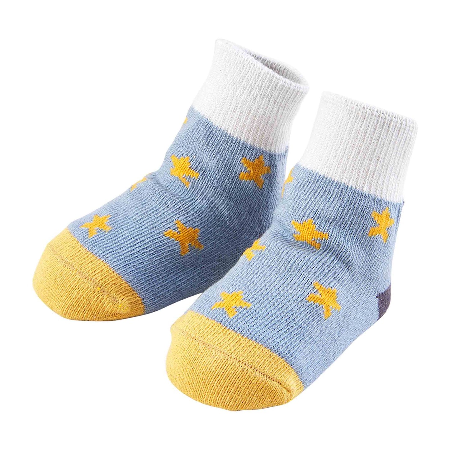 Color-Block Star Baby Socks