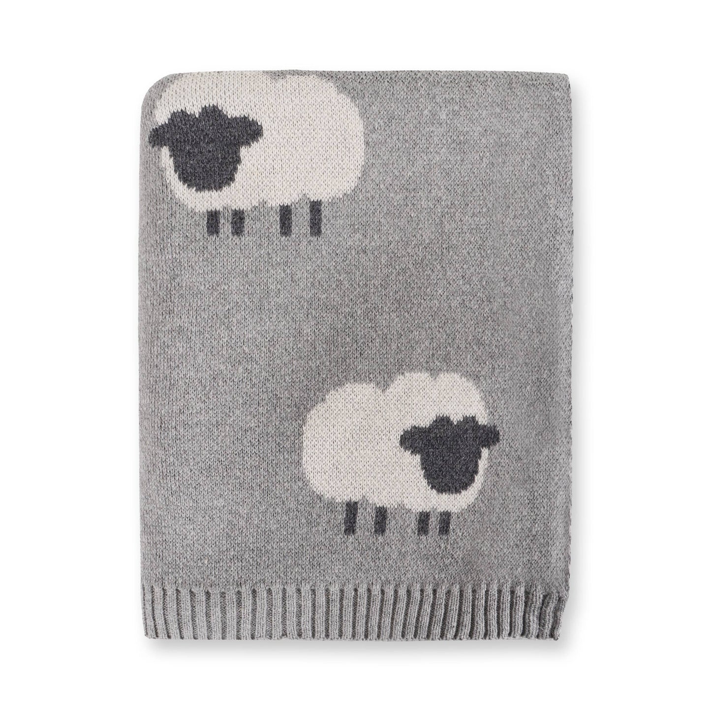 Wooly Sheep 3D - Organic Cotton Knit Blanket