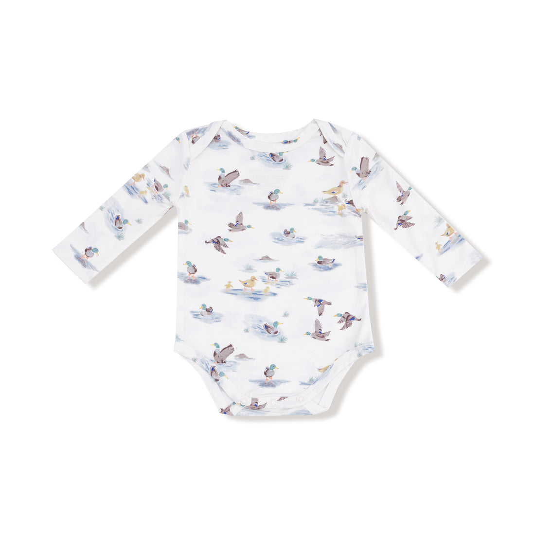 Long Sleeve Bodysuit - Migrating Mallards