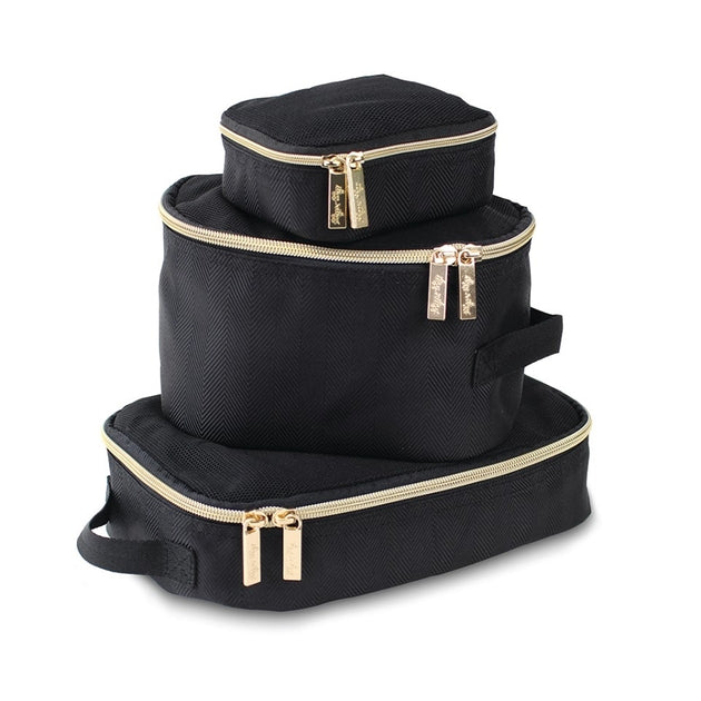 Black & Gold Pack Like a Boss™ Packing Cubes