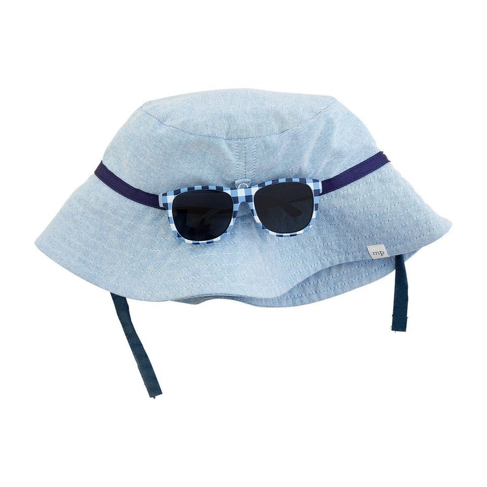 Hat and Sunglasses - Denim