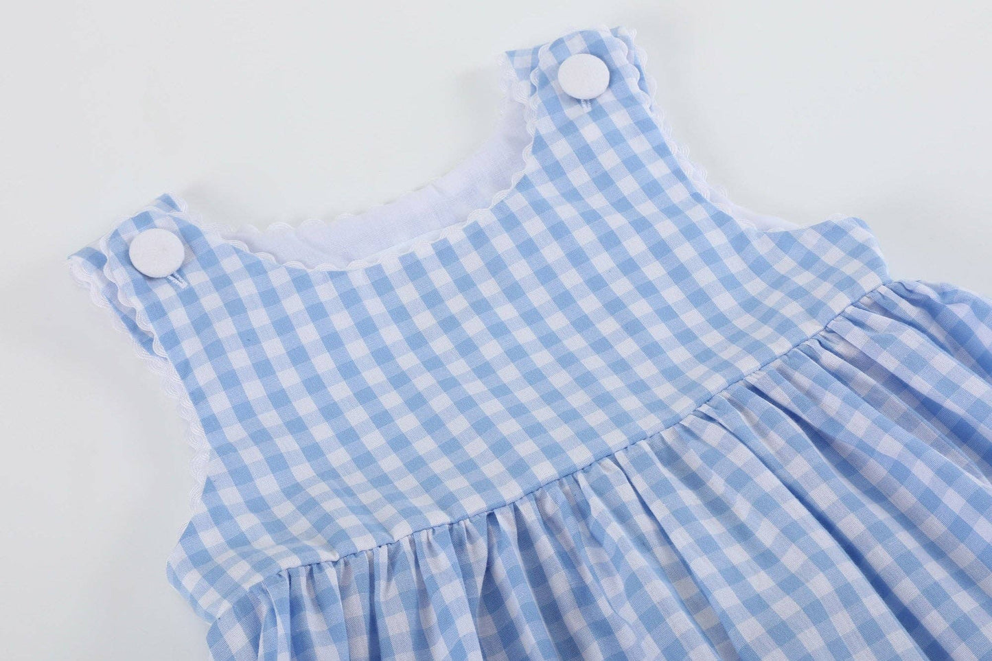 Blue Gingham Goose Dress