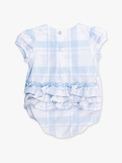 Puff Sleeve Smocked Romper