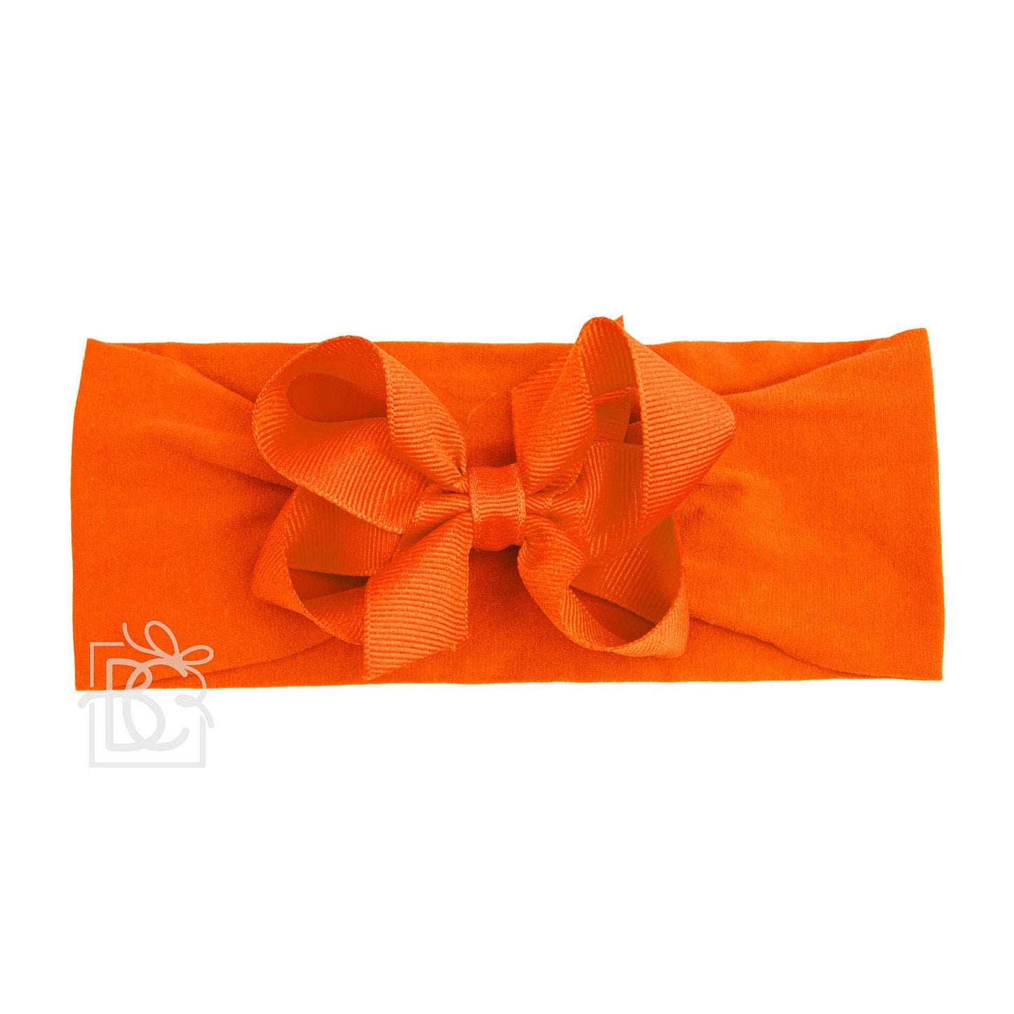 Wide Headband w/Classic Grossgrain Bow