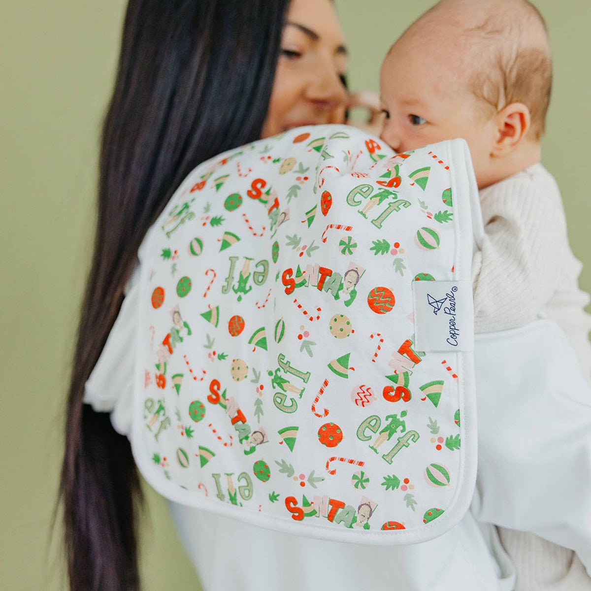 3 Pack Premium Burp Cloths - Christmas Classics