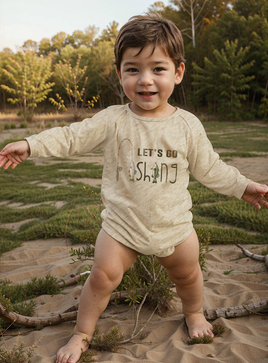 Let's Go Fishing Bodysuit