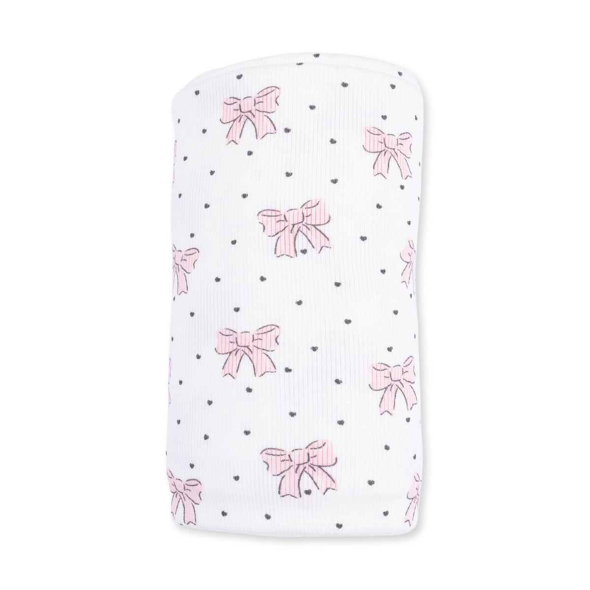 Bows and Hearts - Swaddle Blanket