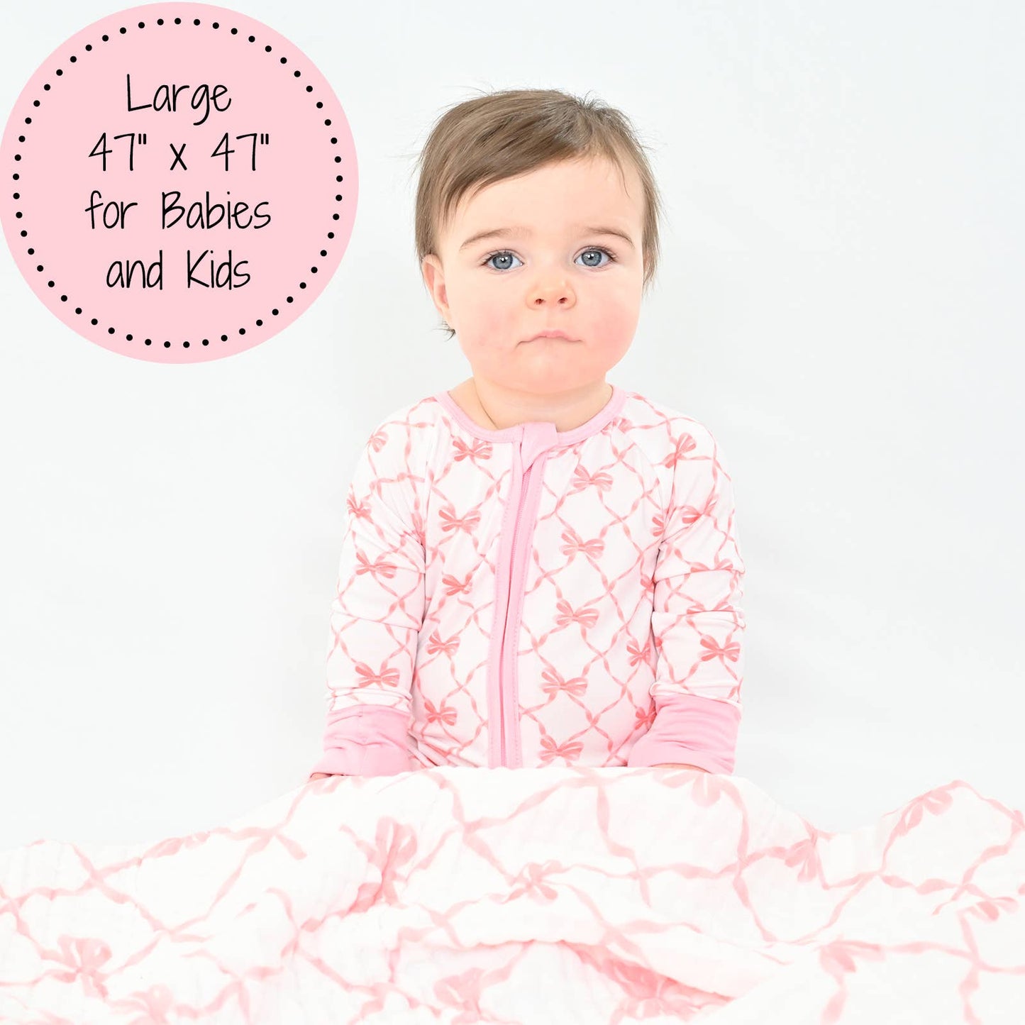 Beautiful Bows Baby Muslin Quilt