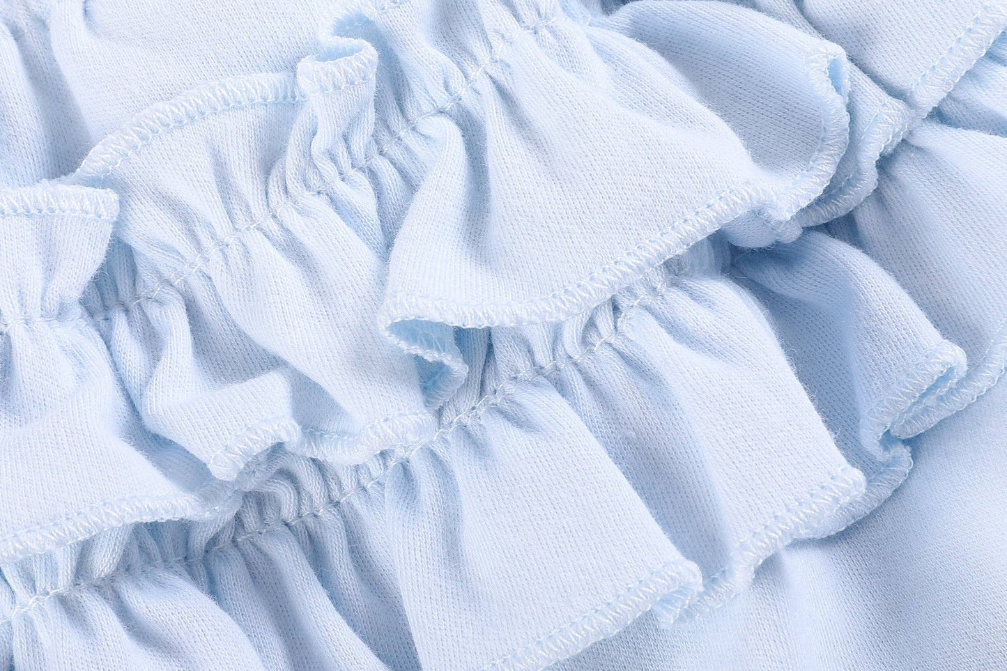 2 pc Light Blue and White Baby Bloomers