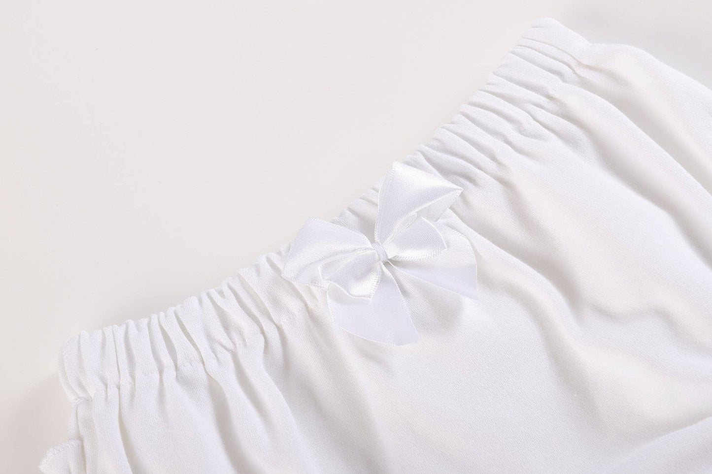 2 pc Light Blue and White Baby Bloomers