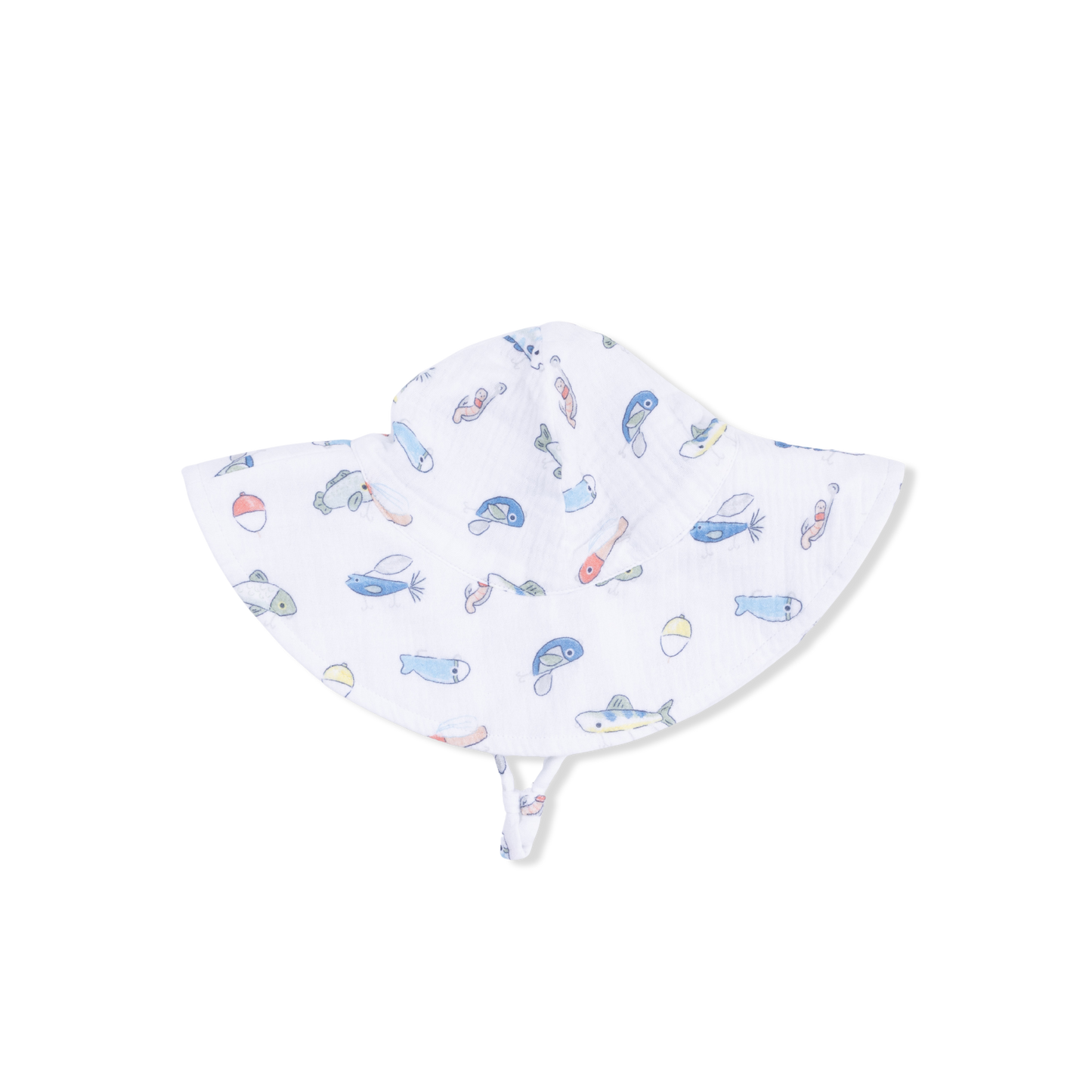 Wide Brim Sun Hat - Fishing Lures