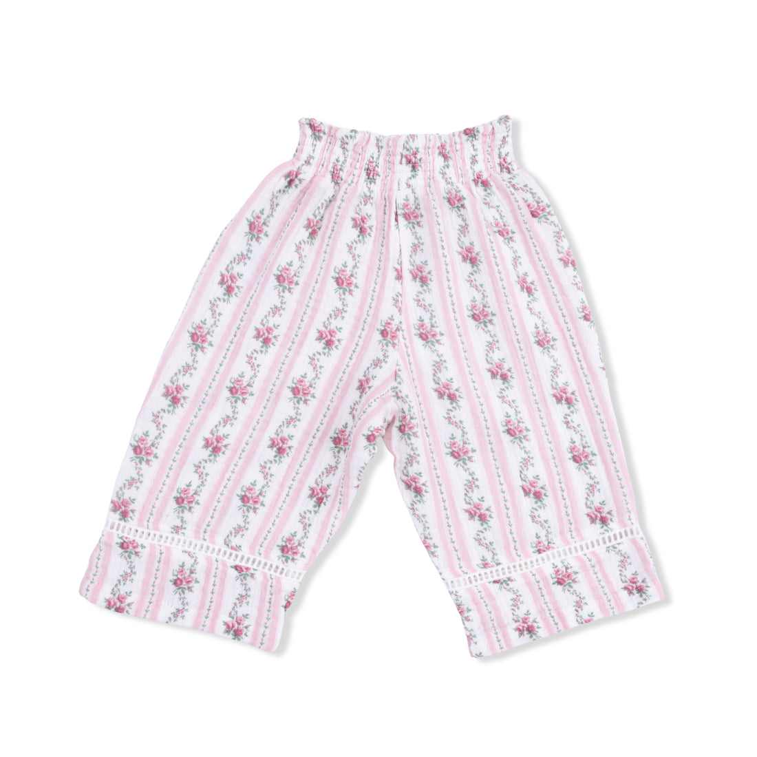Peplum Tank and Smocked Waist Pants - Winding Roses Stripe