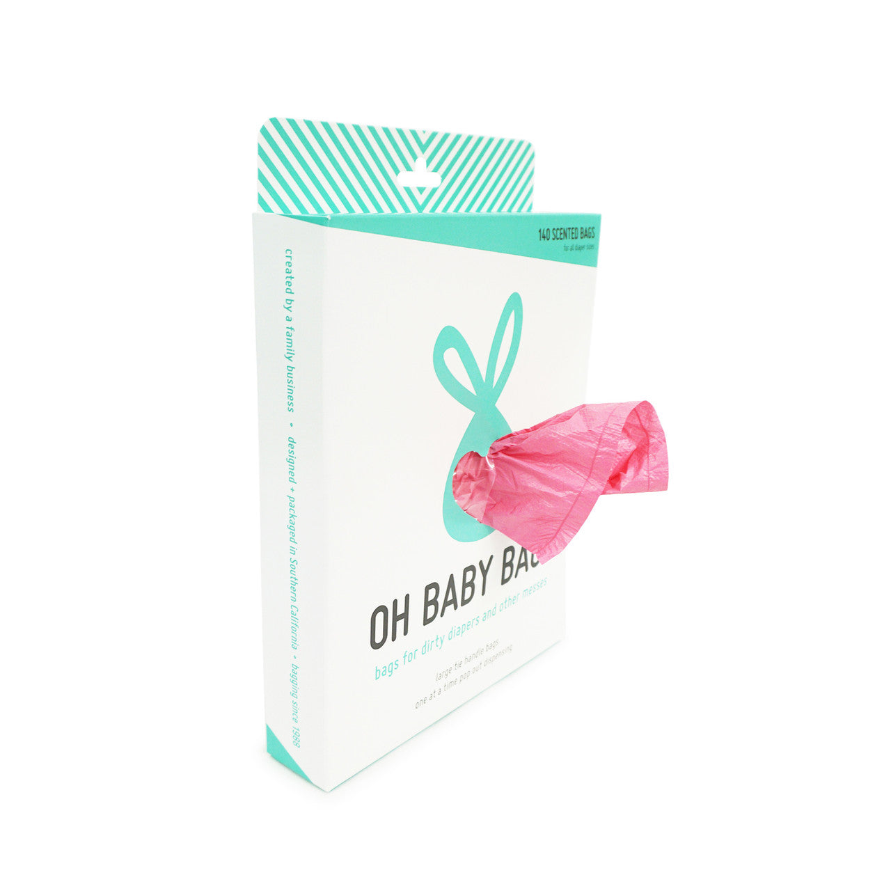 Oh Baby Bags 140 Count - Pink
