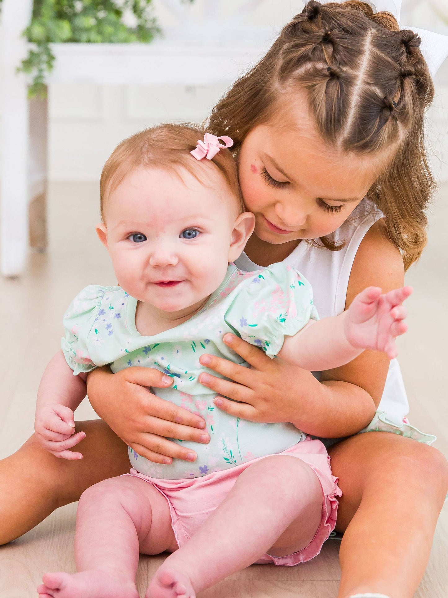Mint Meadow Puff Short Sleeve Bodysuit