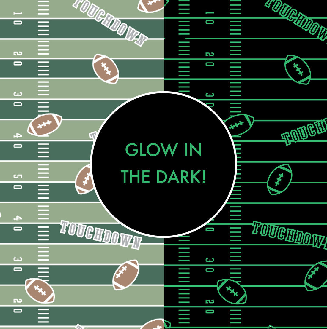 Knotted Gown - Football Field Glow in the Dark