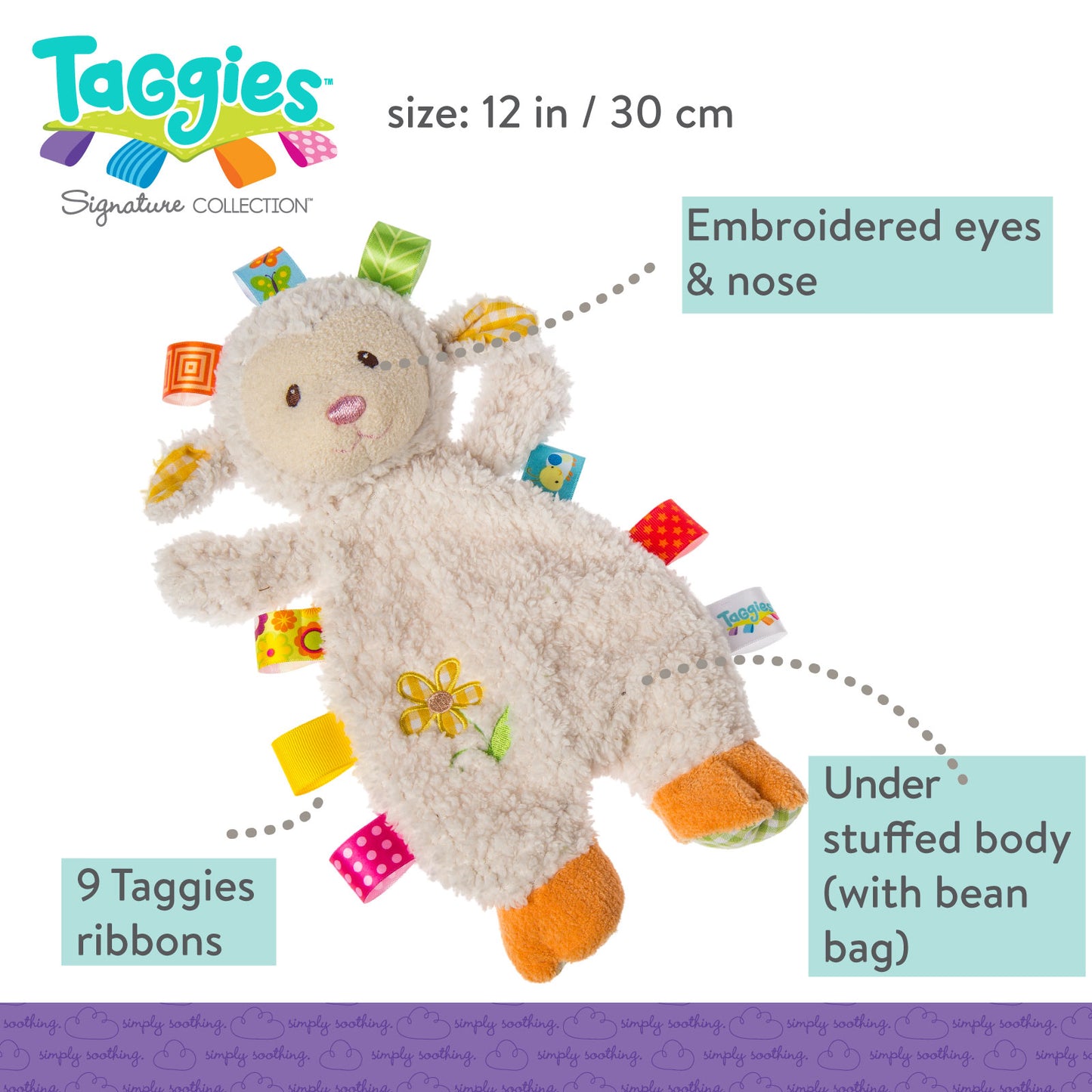 Taggies Lovey Sherbet Lamb