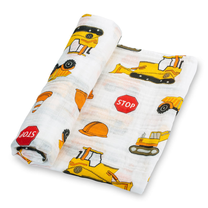 Construction Baby Muslin Blanket