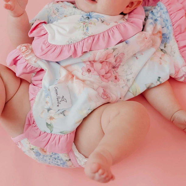 RUFFLED SECURITY BLANKET SET - GENEVIEVE