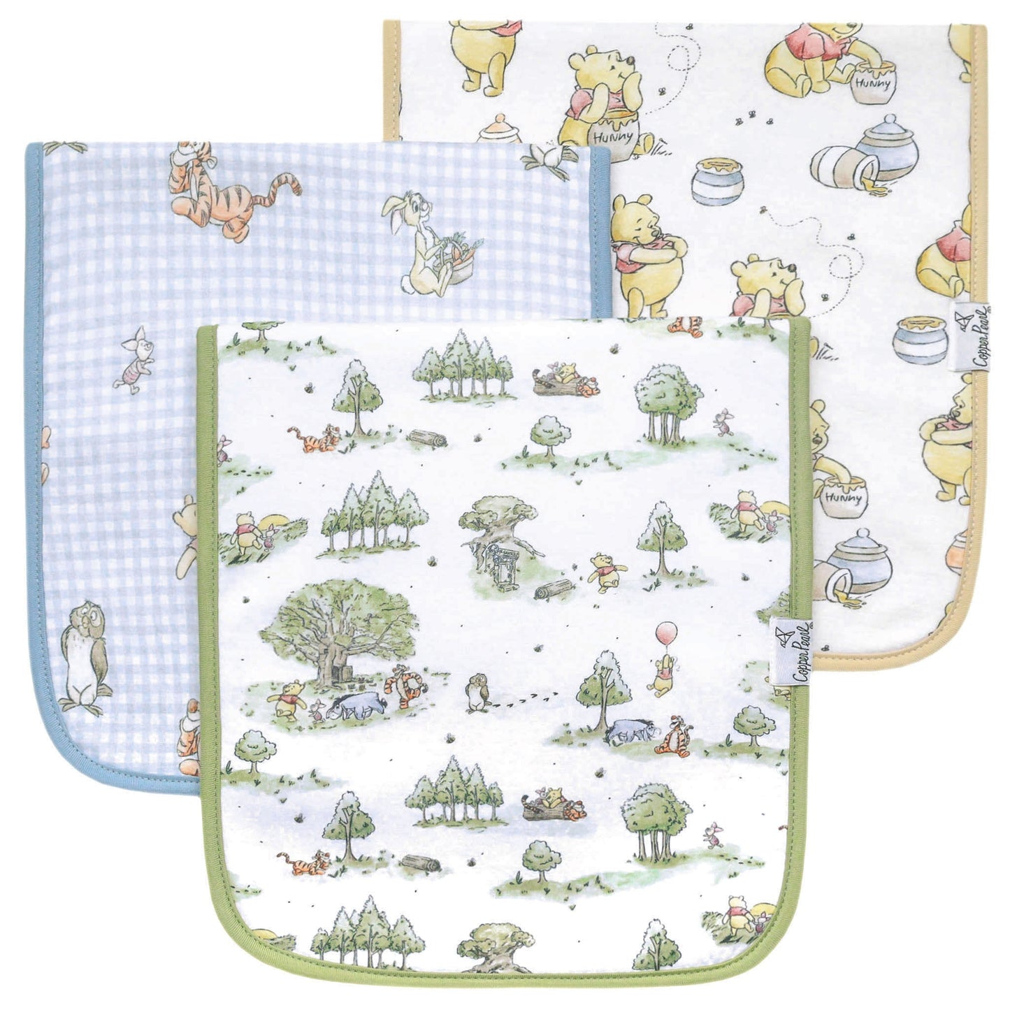 Premium Burp Cloths - Hundred Acre Wood