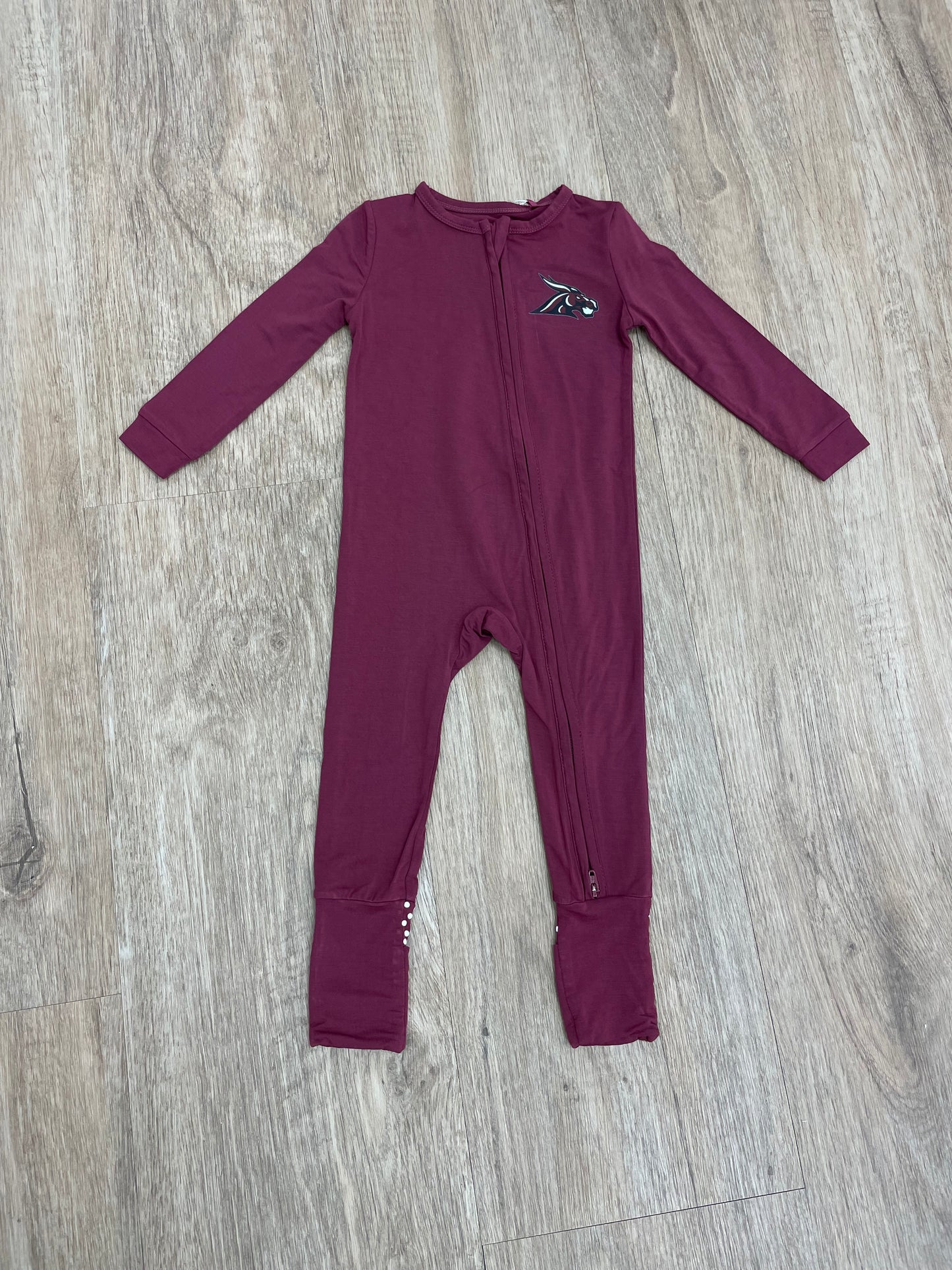 PB Mules Solid Oxblood Red - Convertible Romper