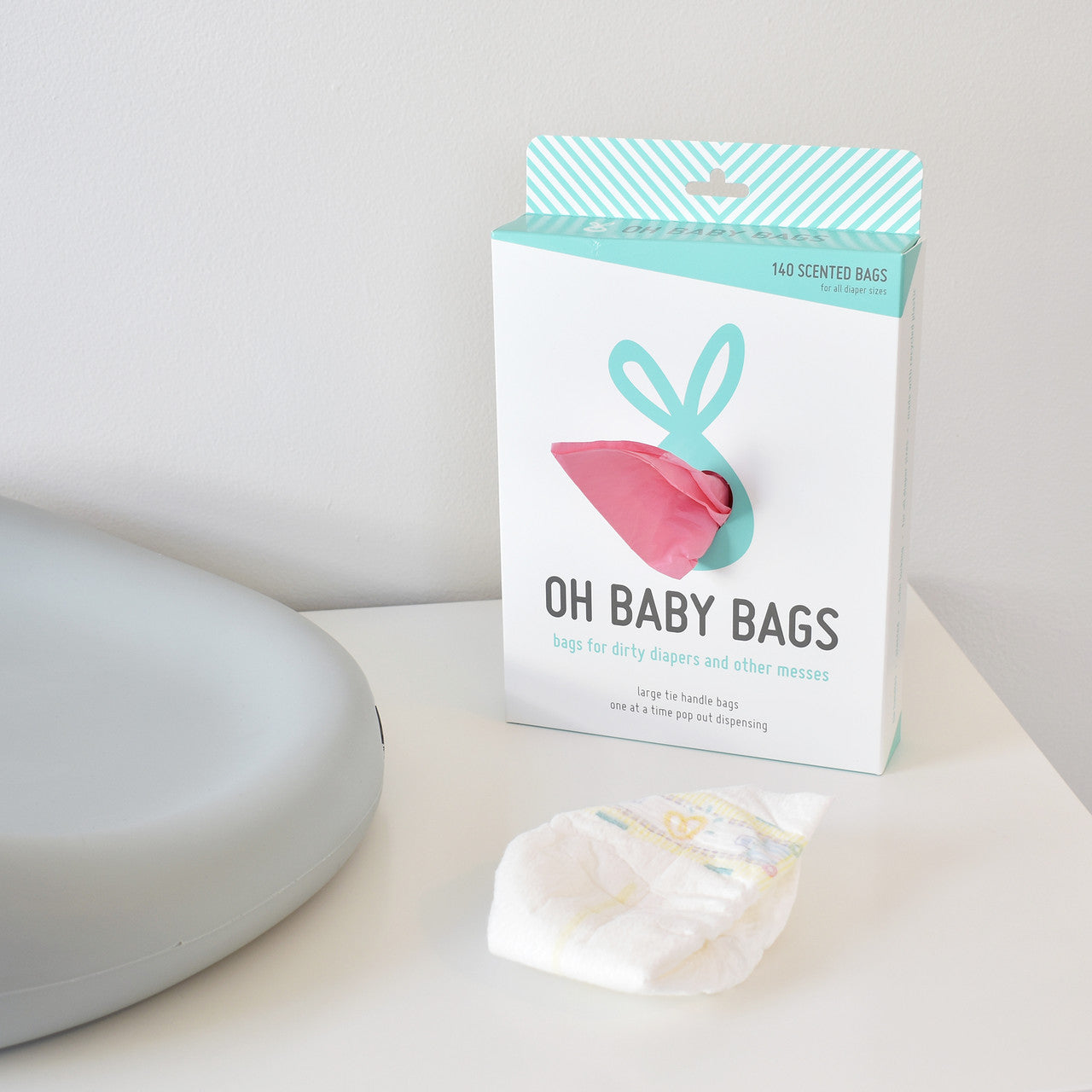 Oh Baby Bags 140 Count - Pink