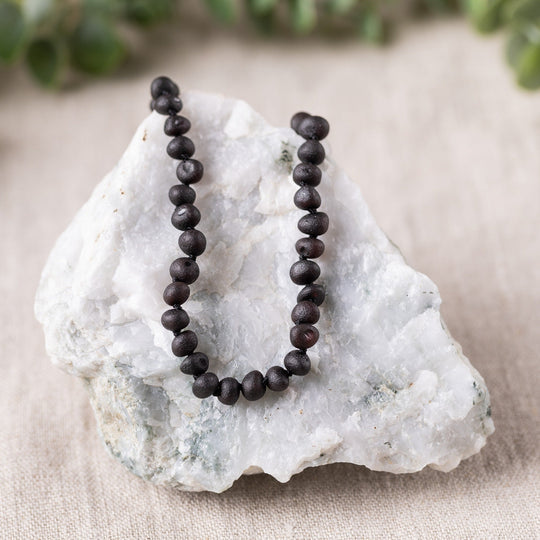Genuine Gemstone + Baltic Amber Jewelry
