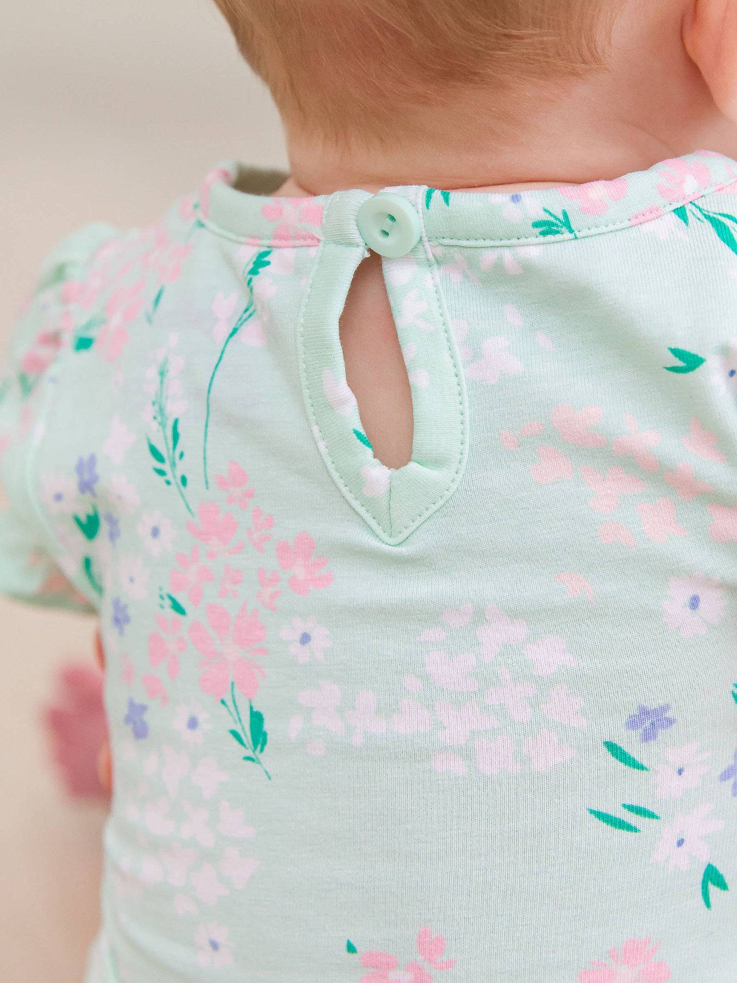 Mint Meadow Puff Short Sleeve Bodysuit