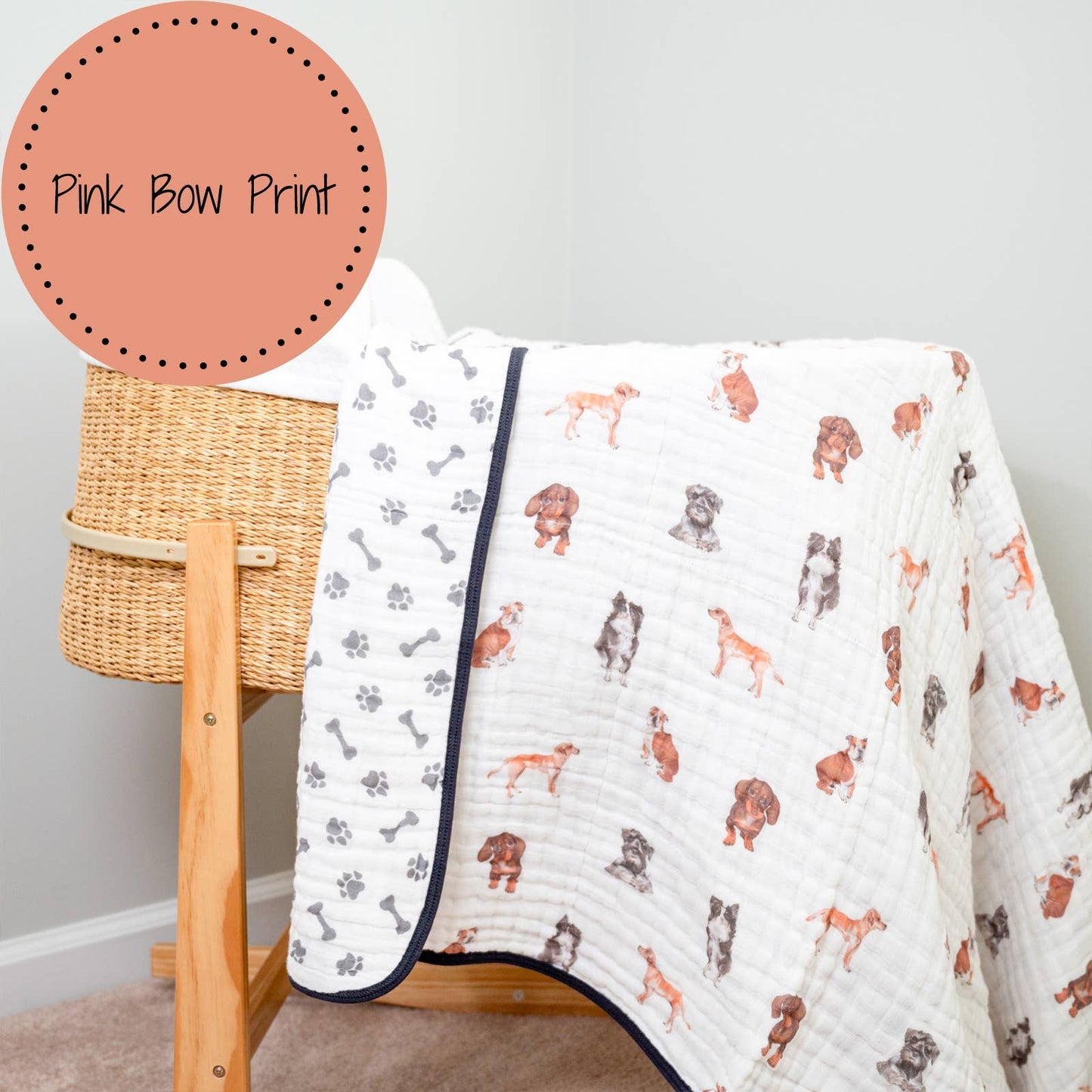 Dog Baby Muslin Quilt