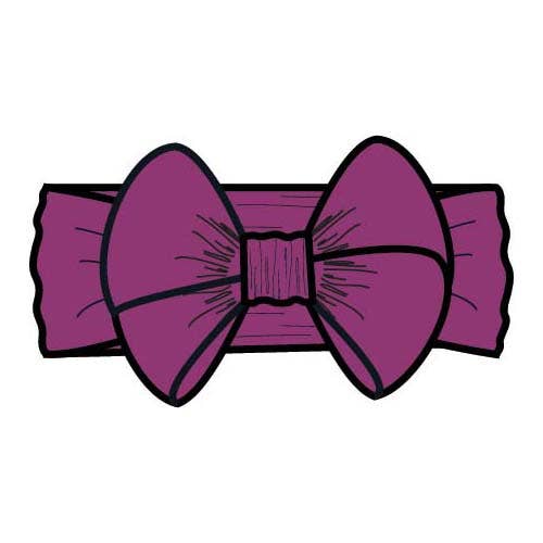 Plum Tart Big Bow Headband