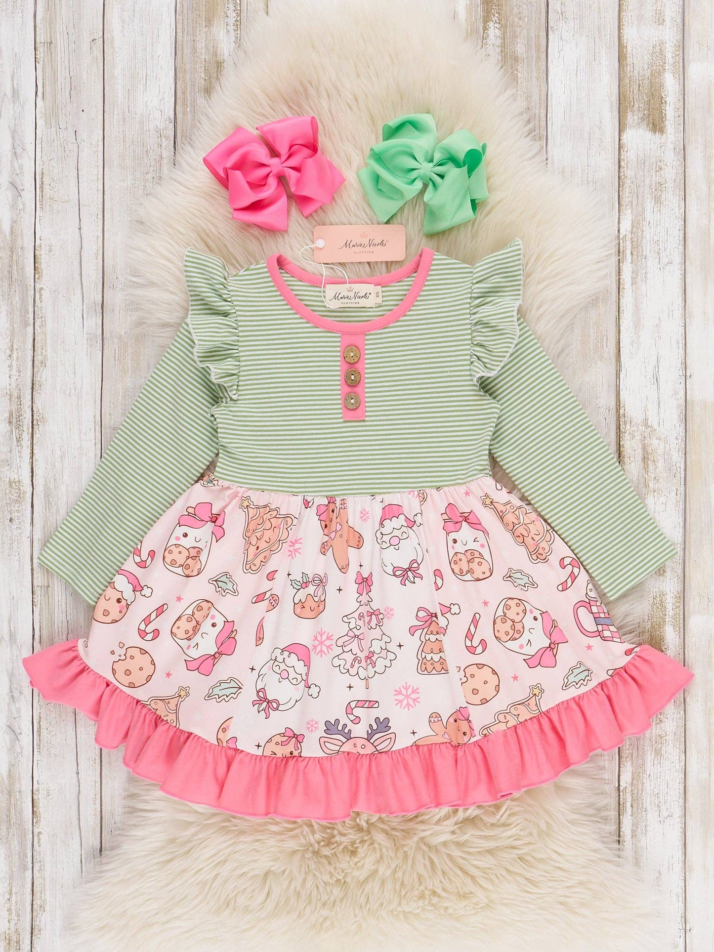 Frosted Sweets Ruffle Dress