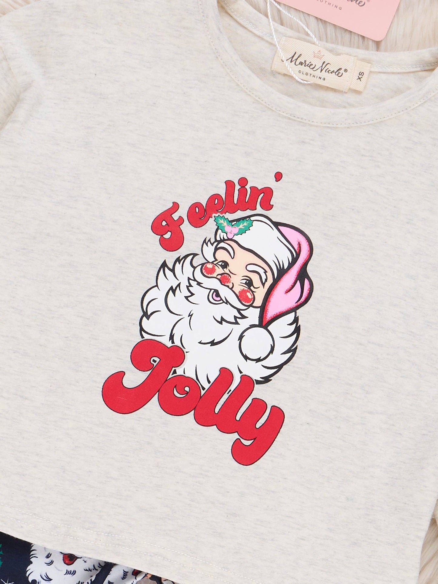 Grey & Black "Feelin' Jolly" Bell Bottom Outfit