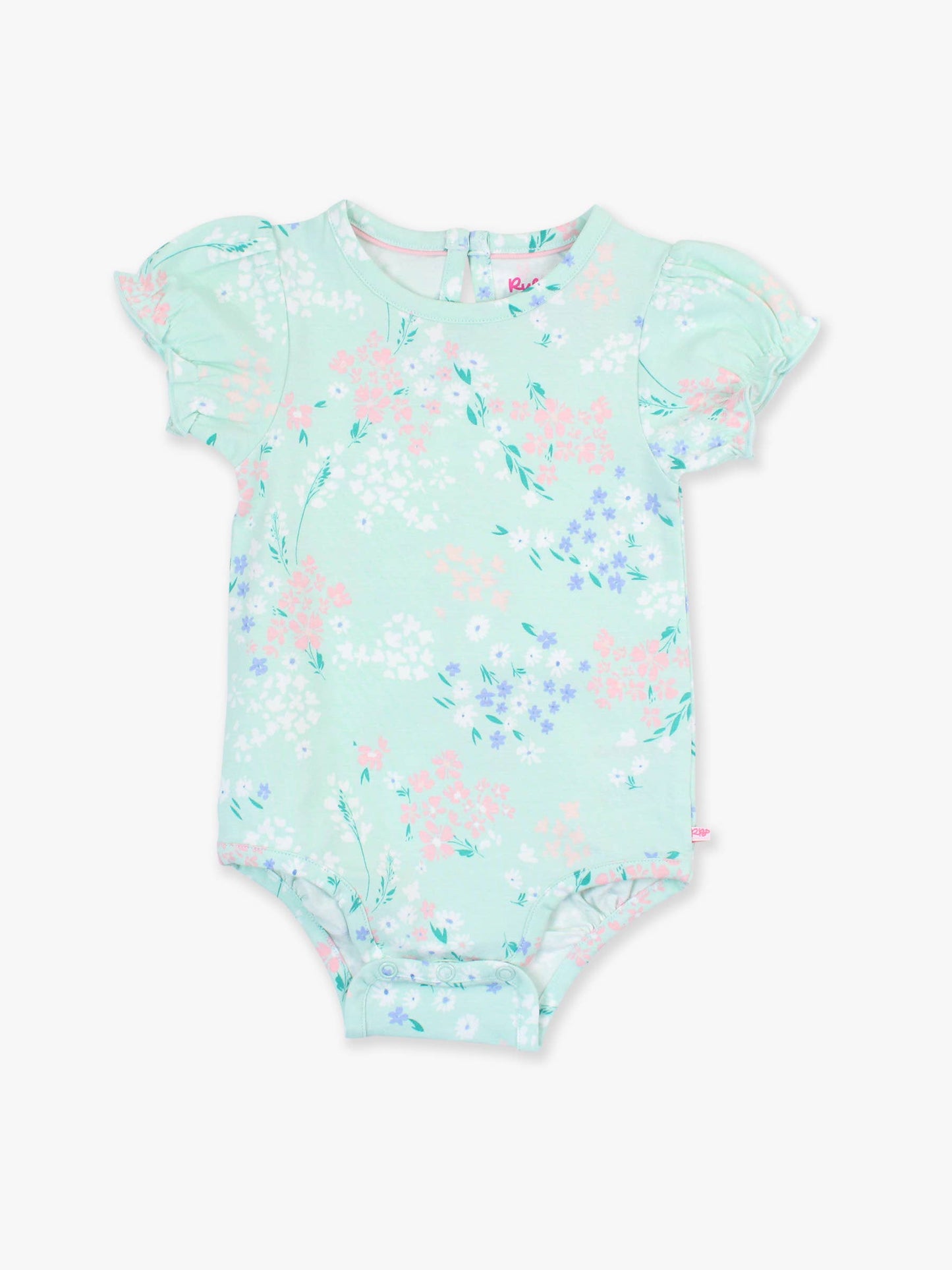 Mint Meadow Puff Short Sleeve Bodysuit