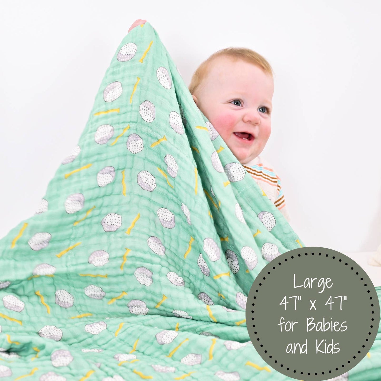 Golf A Round Baby Muslin Quilt