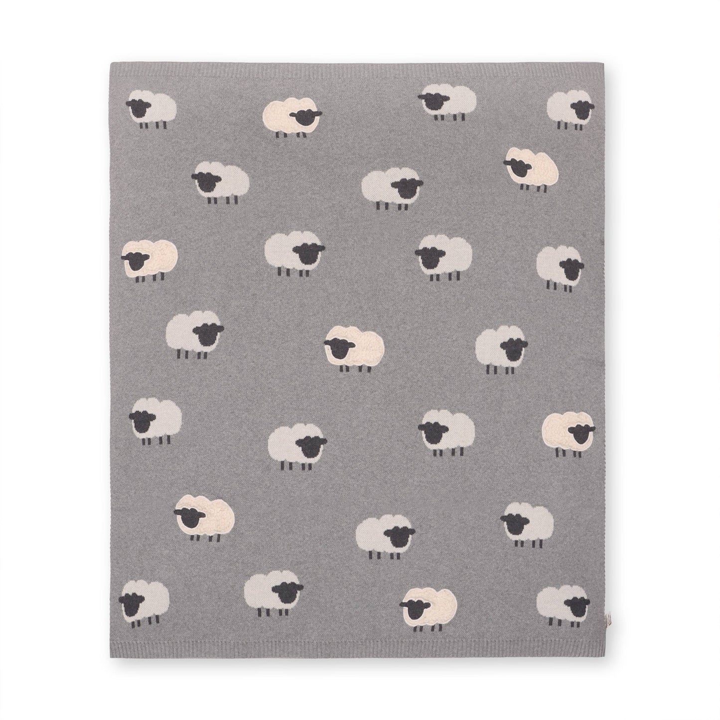 Wooly Sheep 3D - Organic Cotton Knit Blanket