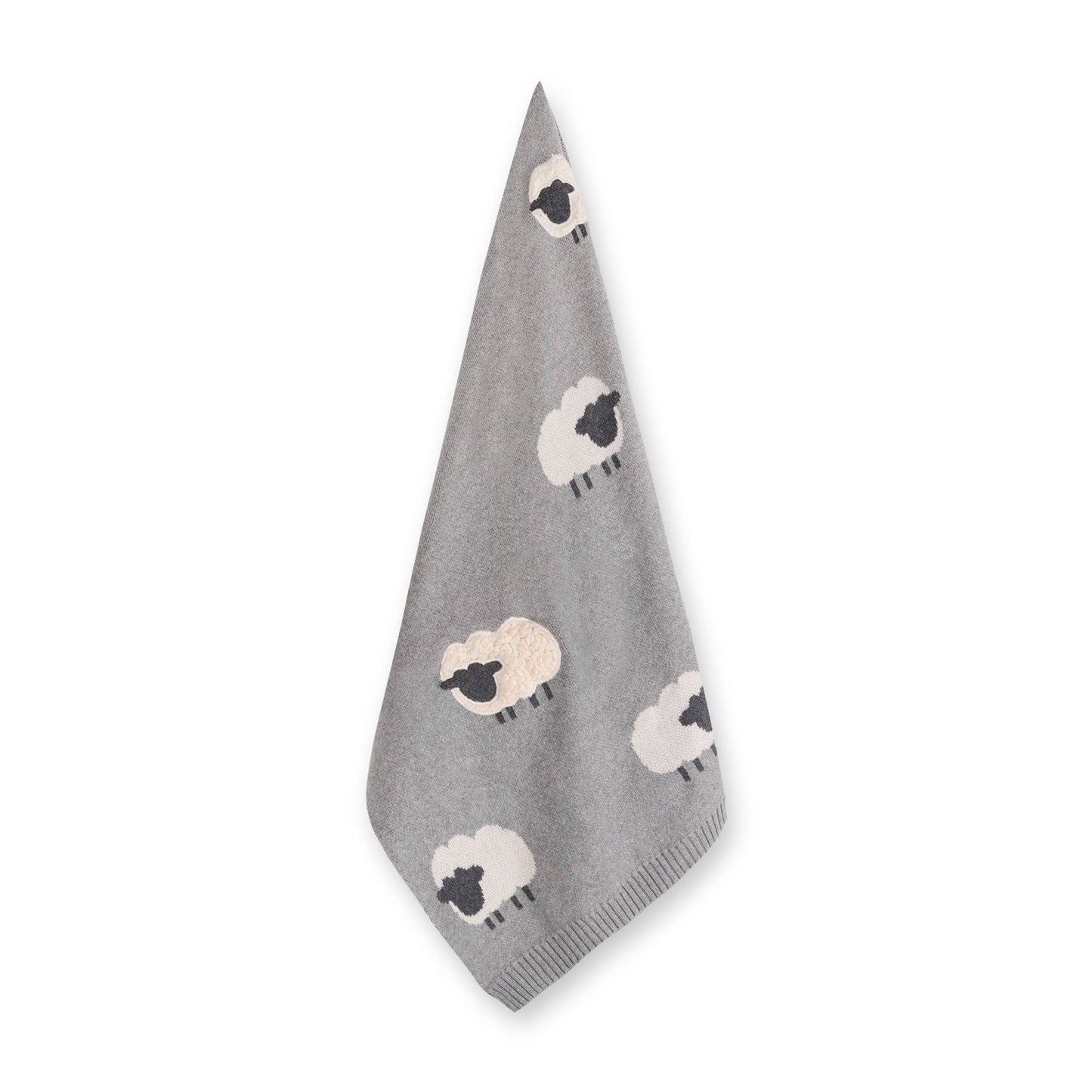 Wooly Sheep 3D - Organic Cotton Knit Blanket