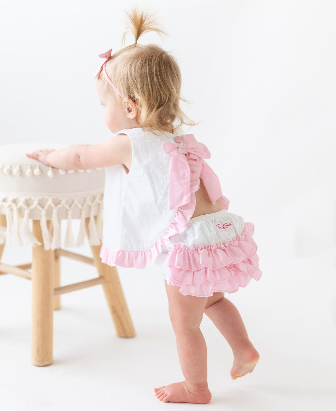 Swiss Dot Swing Top and Bloomer Set