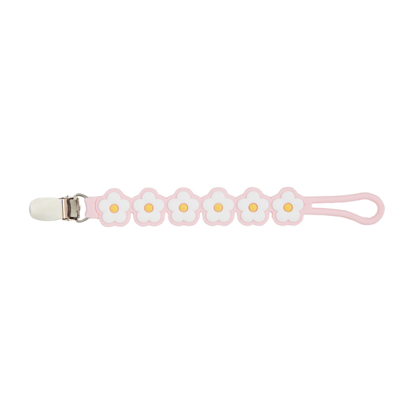 Paci Strap - Pink Daisy