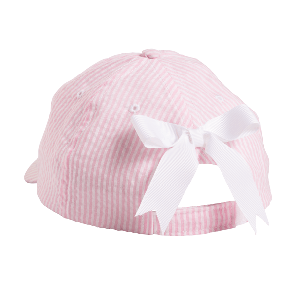 Pink Bow Embroidered Hat