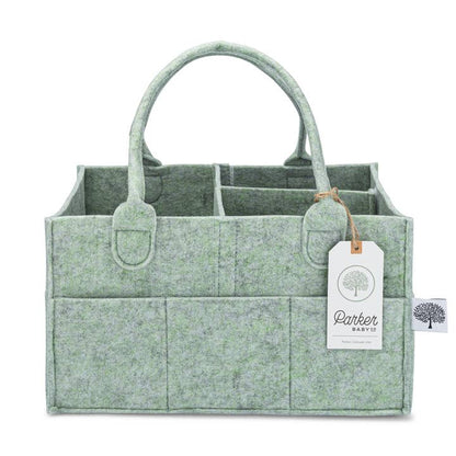 Diaper Caddy in Sage Green