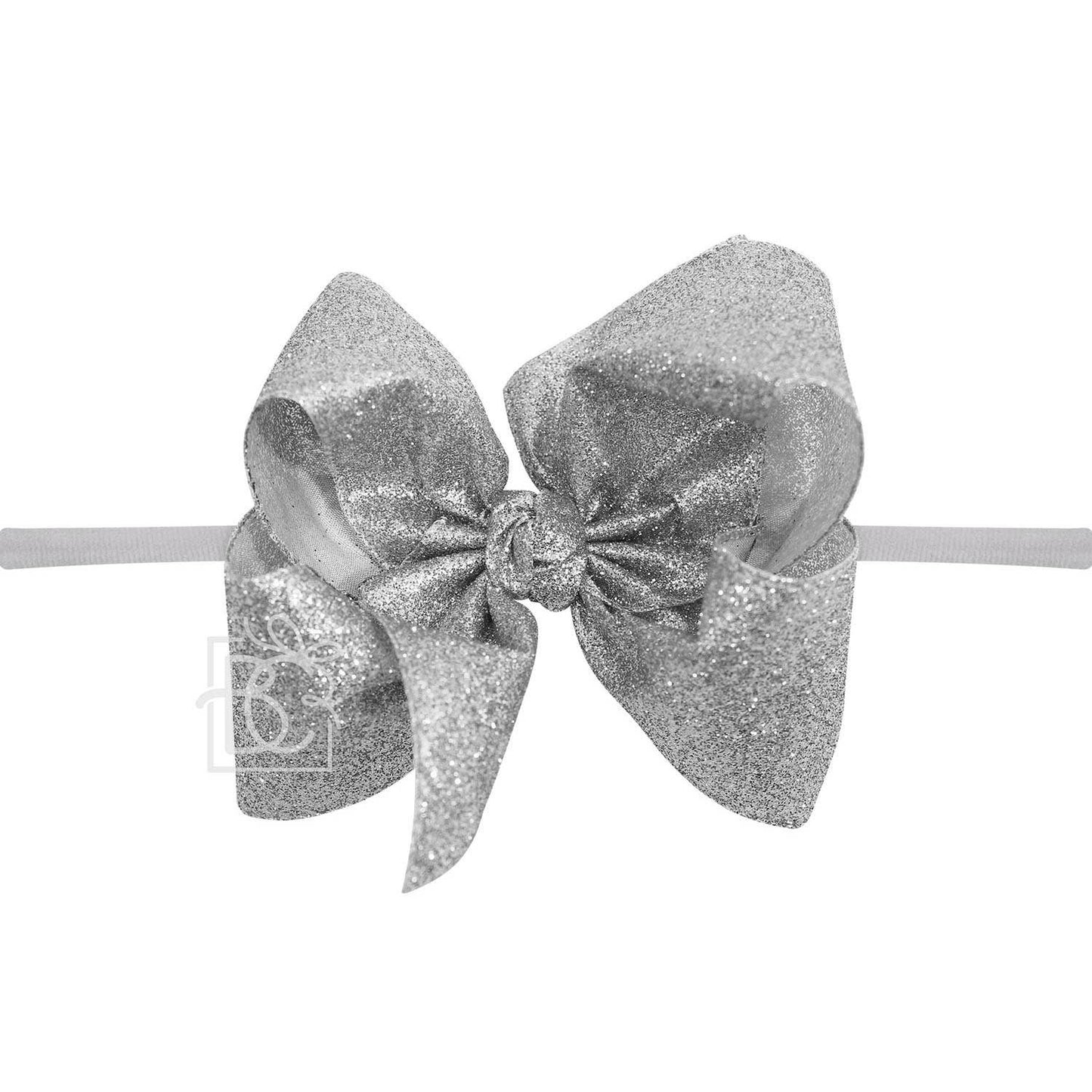 1/4" Headband w/Glitter Bow