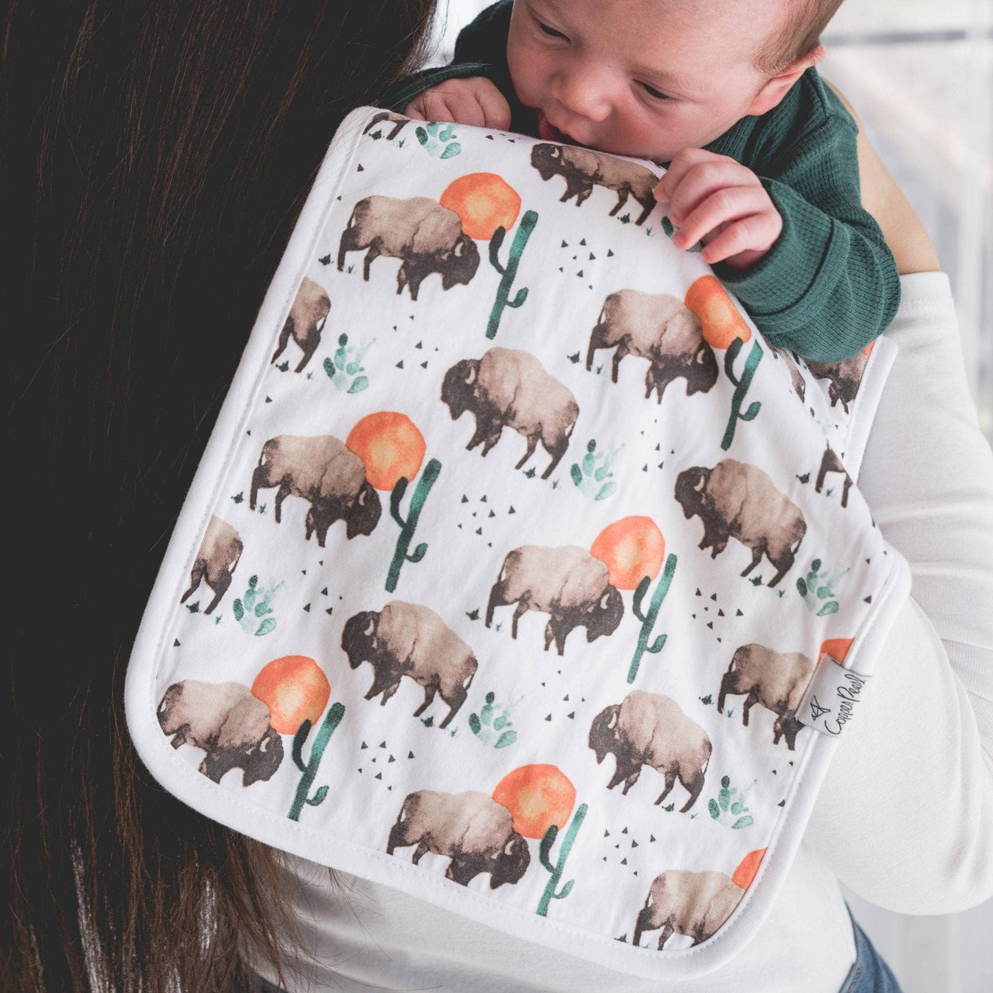 Burp Cloths - Bison