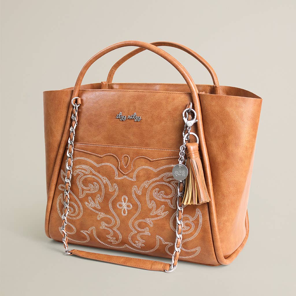 Nash Saddle Boss Tote™ - Western Vegan Leather Tote
