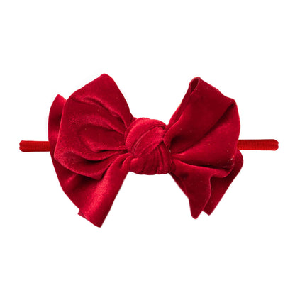 Baby Bling® Velvet FAB® Skinny soft headband with velvet bow