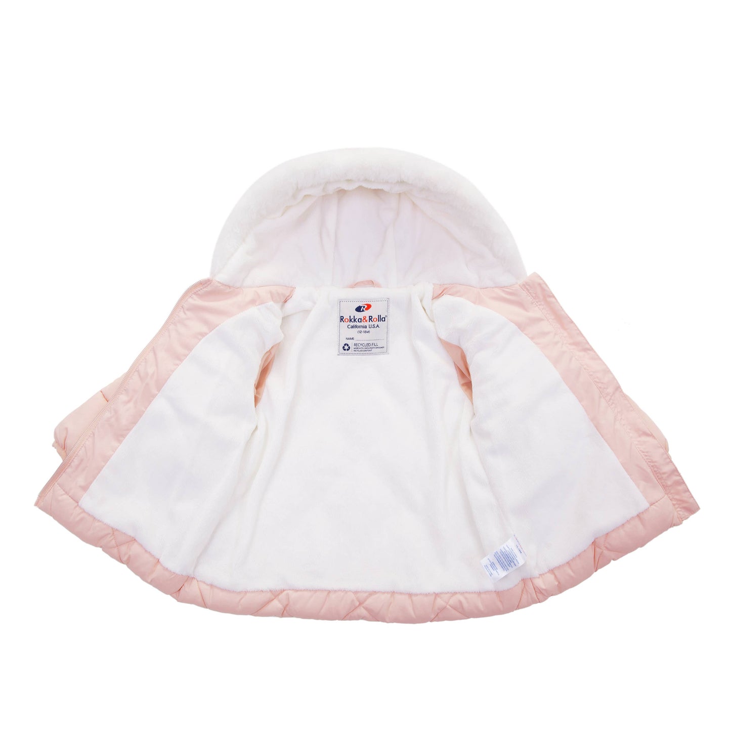 Baby Toddler Girls' Mini Fur Lined Winter Puffer Coat