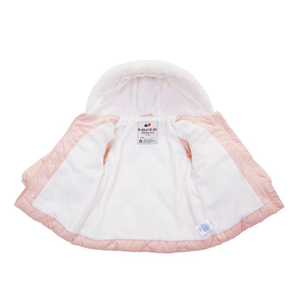 Baby Toddler Girls' Mini Fur Lined Winter Puffer Coat