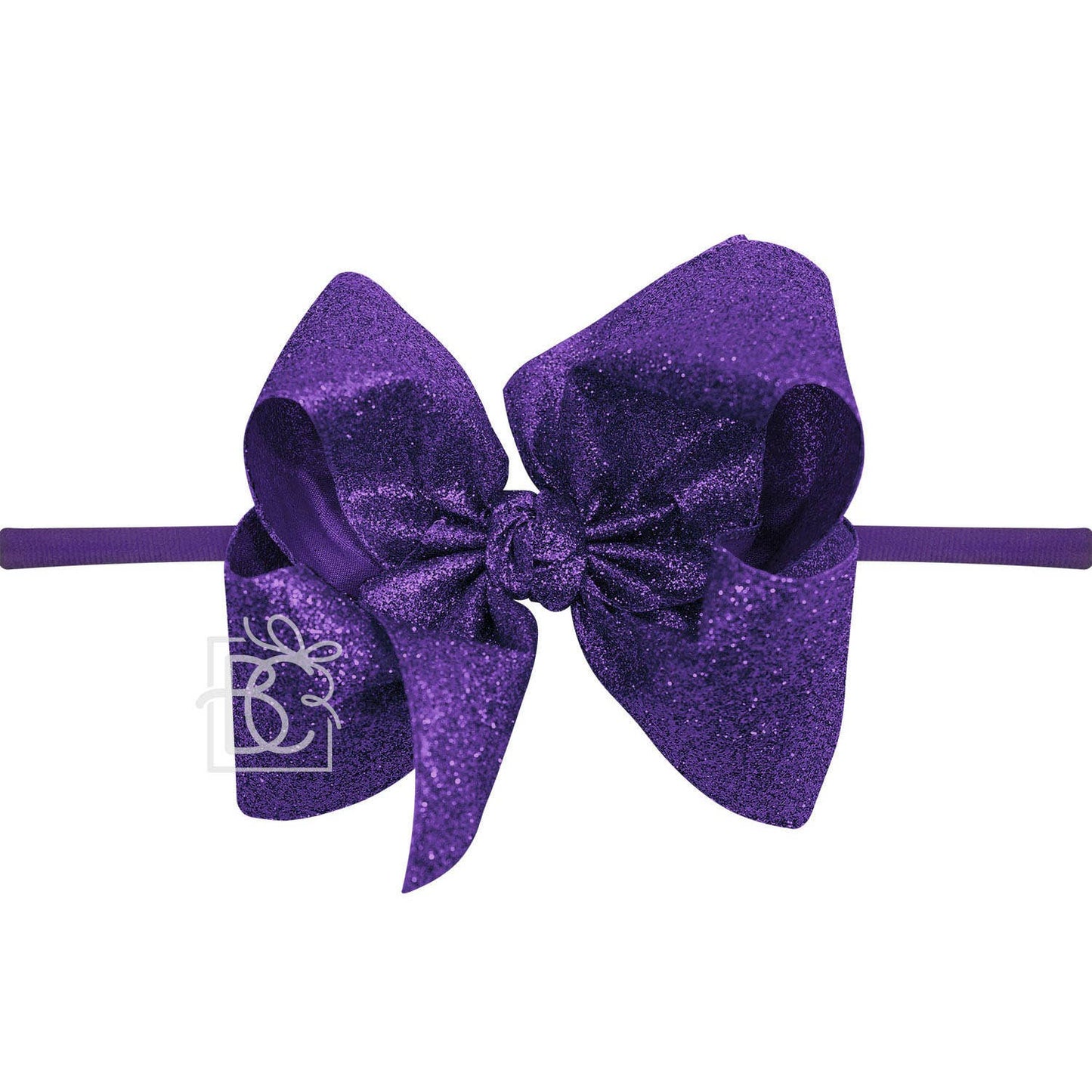 1/4" Headband w/Glitter Bow