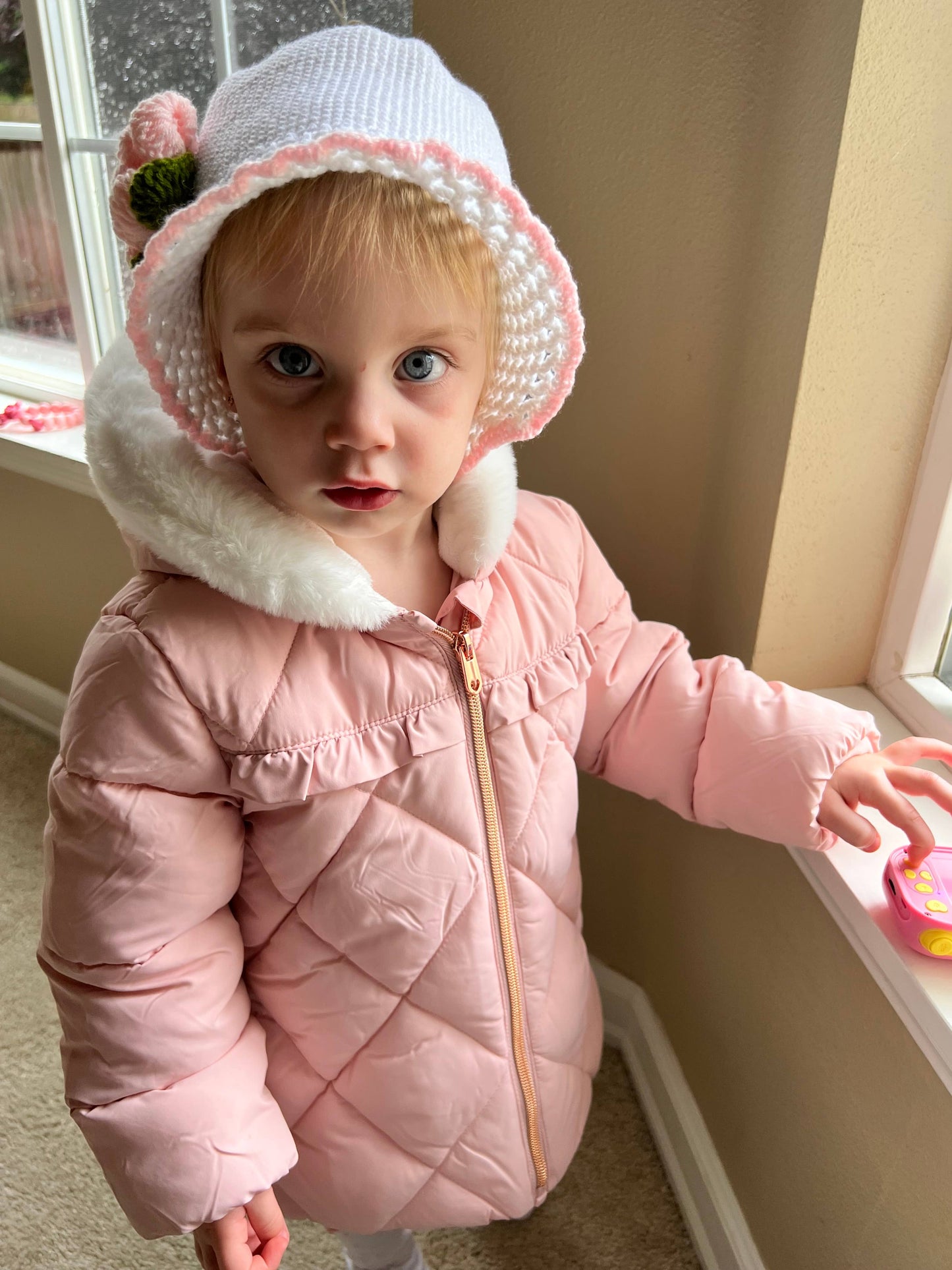 Baby Toddler Girls' Mini Fur Lined Winter Puffer Coat